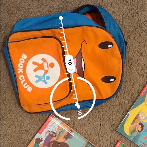 Vintage 90’s Nick Jr. Book Club Backpack with Lot of 7 Books Plus Play Pamphlet - Picture 15 of 15